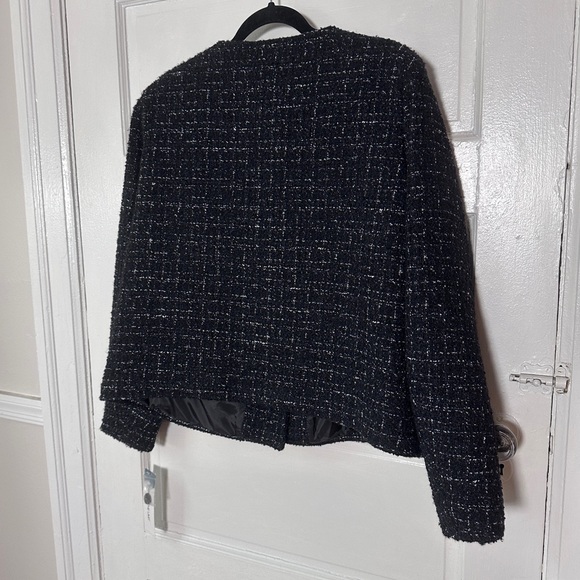 Skye's the Limit NWT Wool Black Tweed Blazer Jacket Sz 12 Classic Preppy Y2K - Picture 8 of 16